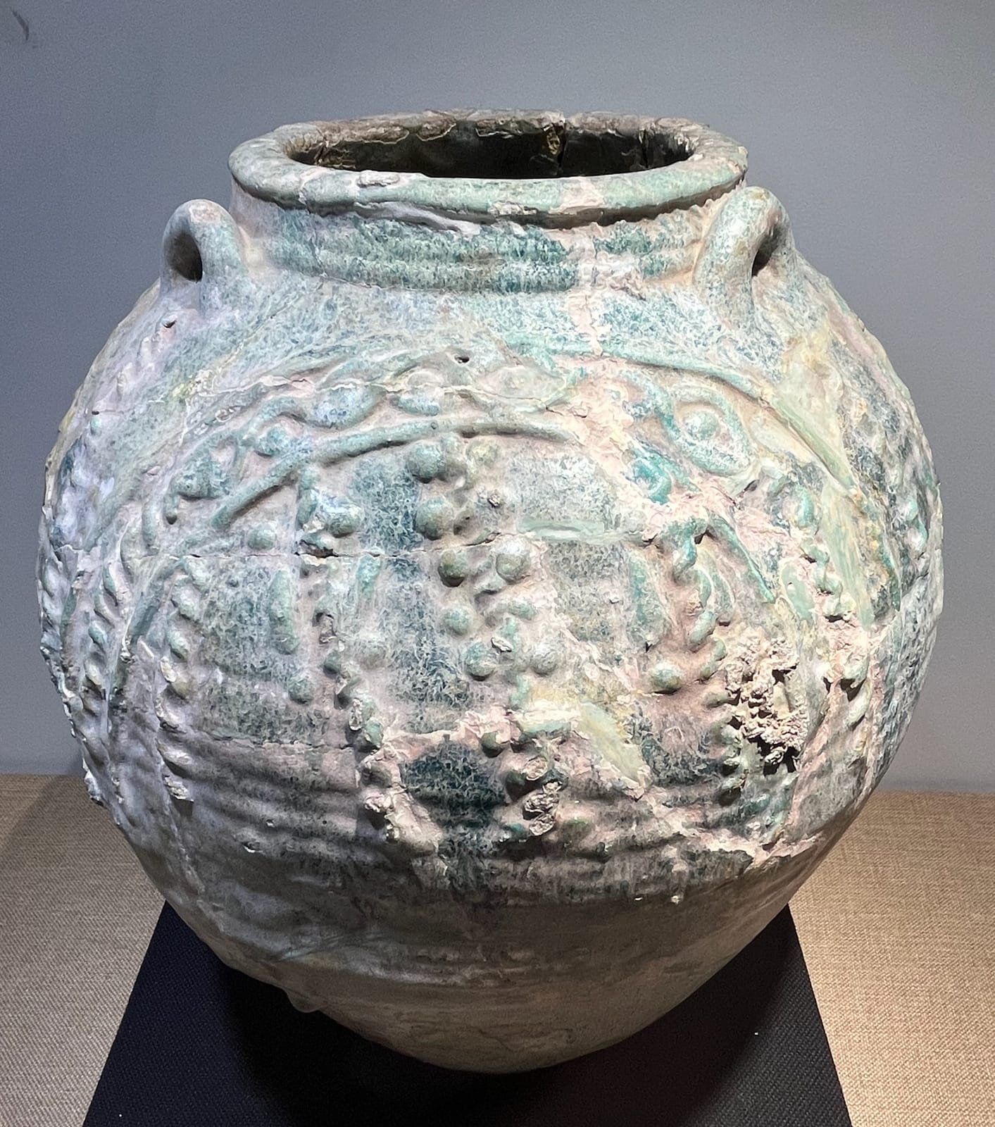 Glazed jar